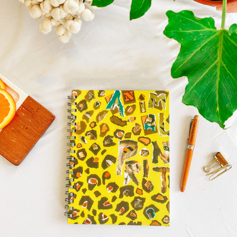 Pack Cuadernos Animal Print (Cocodrilo + Plumaje + Cebra + Leopardo)