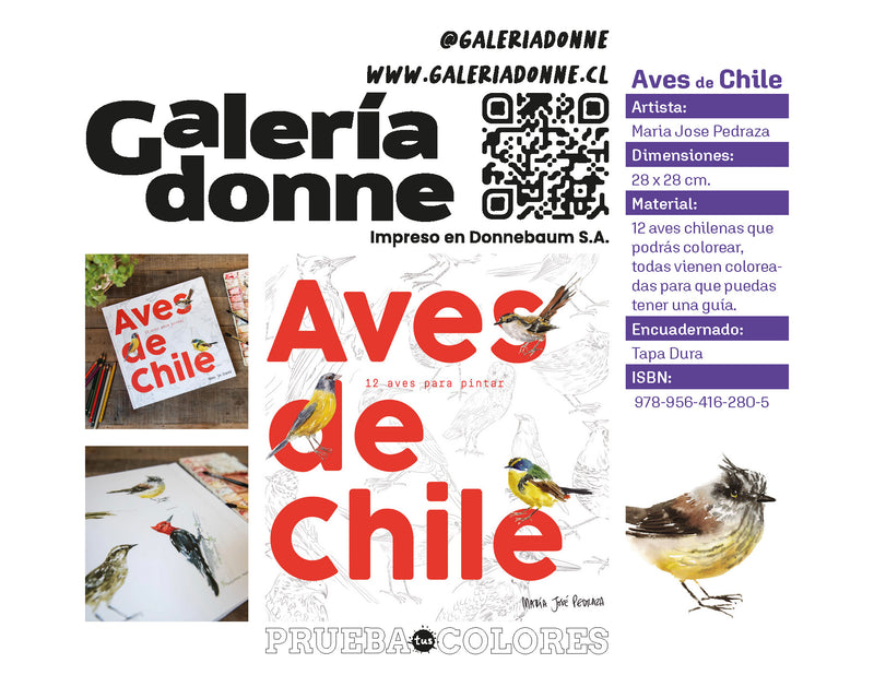 Libro Aves de Chile por Maria José Pedraza