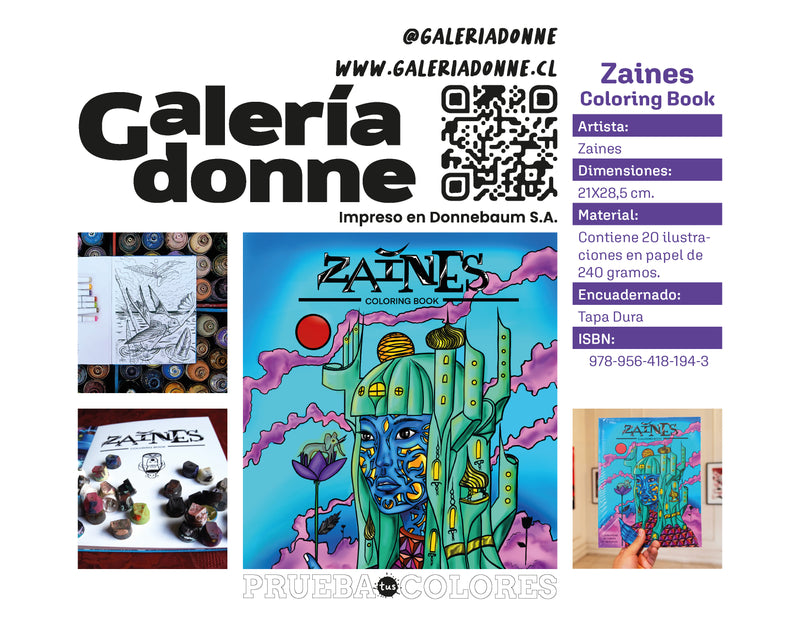 Libro Zaines Coloring Book Por Adrián Valenzuela